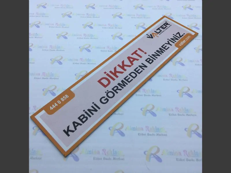 Asansör Etiketi