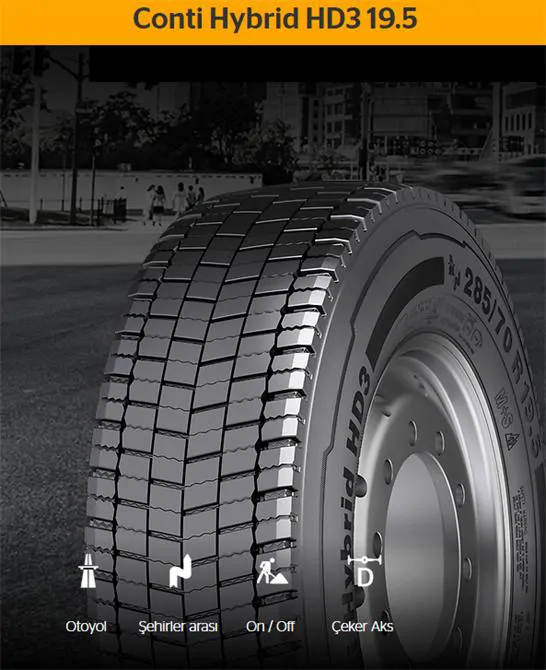 Conti Hybrid HD3 19.5 Sehirler arasi Kamyon Lastigi