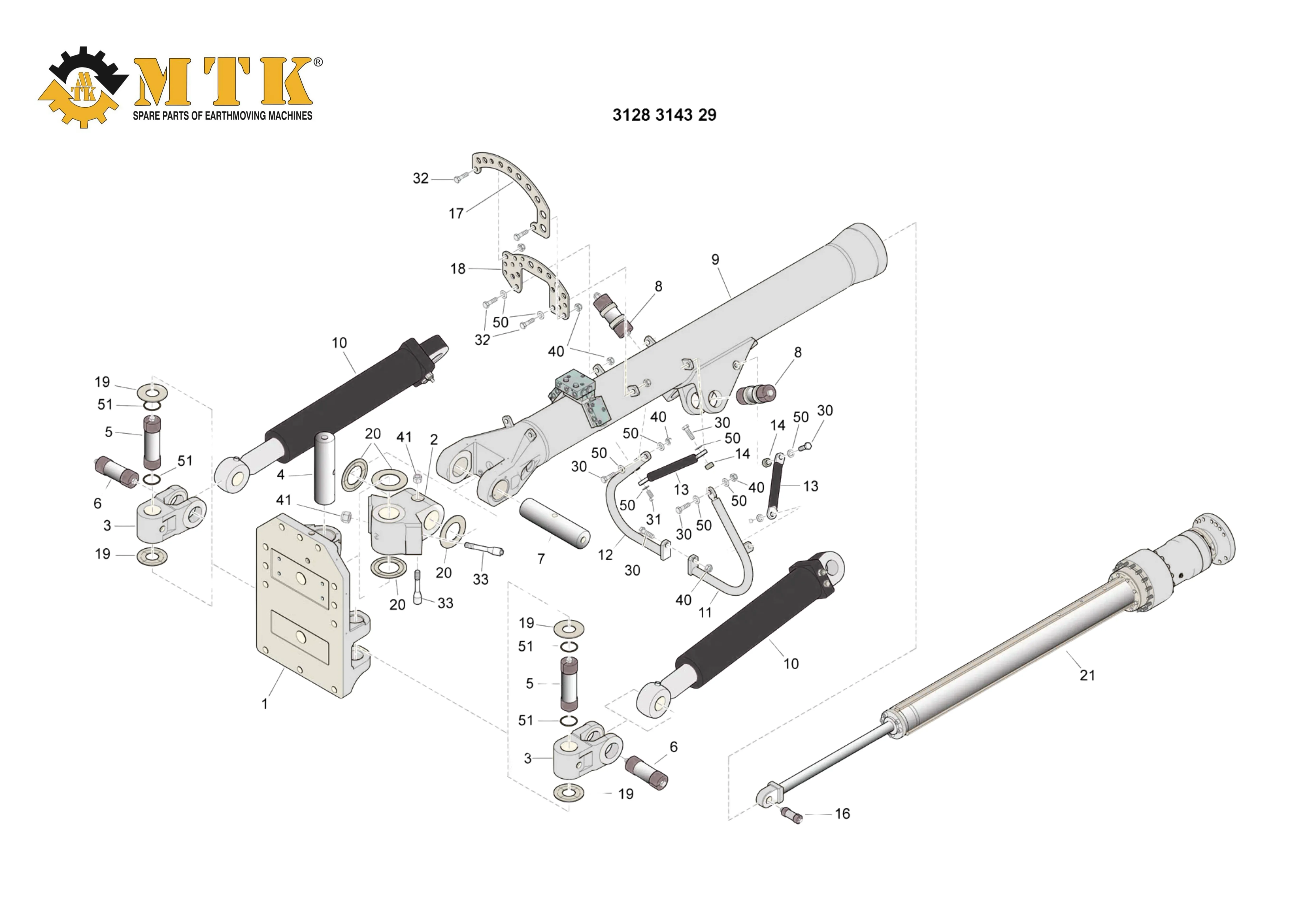 3128 3019 97 & 3128301997 CYLINDER EPIROC