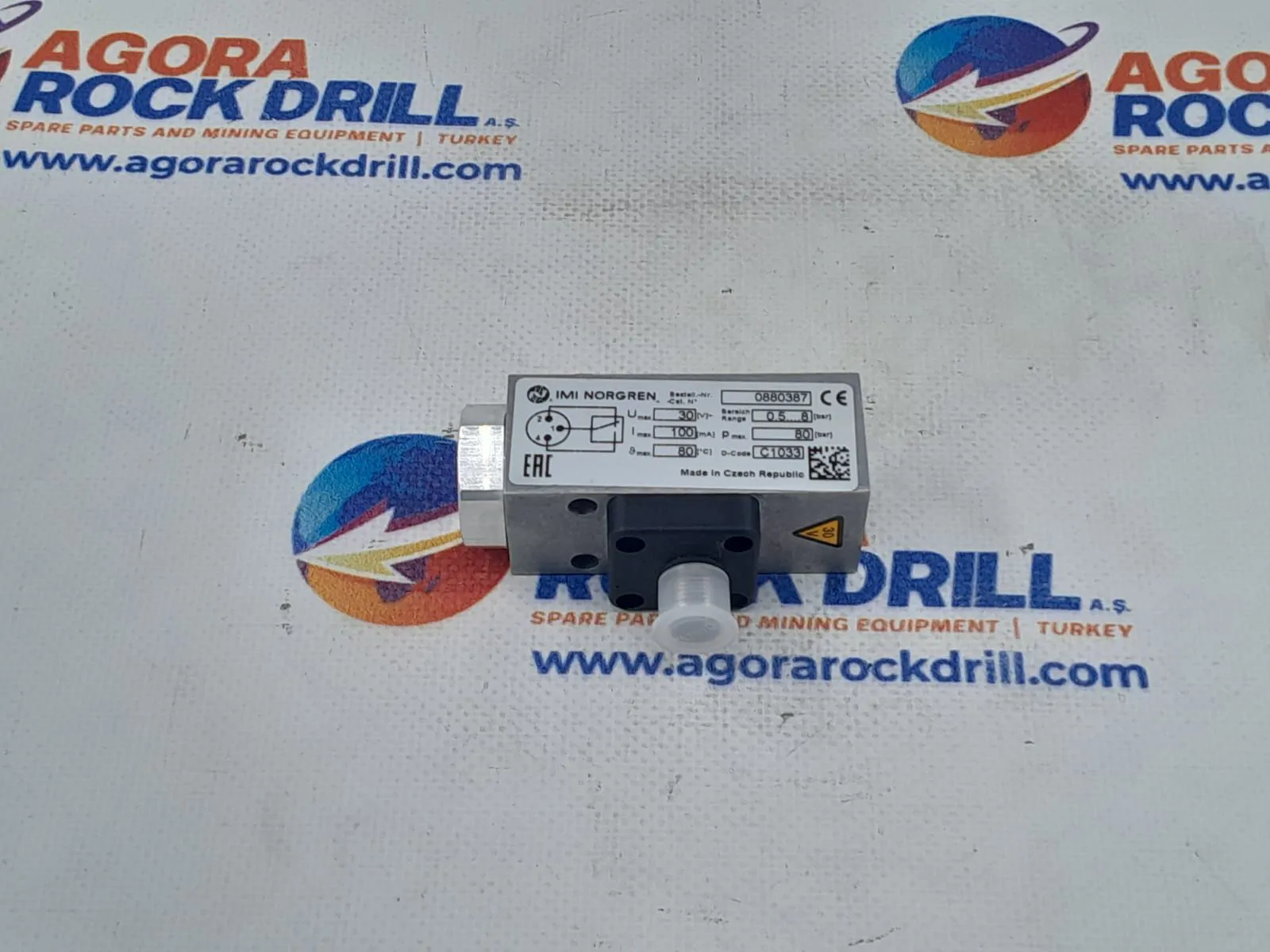 Epiroc - Atlas Copco - Pressure Switch - 3222 3292 88 - 3222329288 - 3222-3292-88