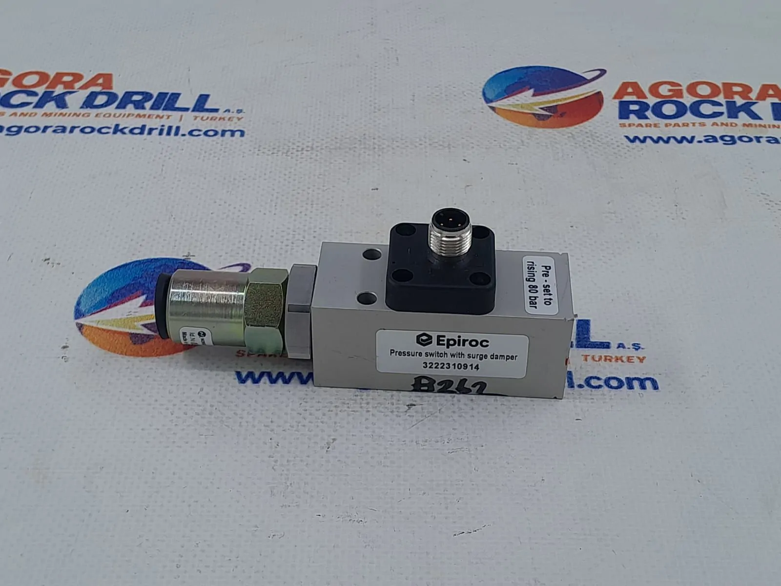 Epiroc - Atlas Copco - Pressure Switch - 3222 3109 14 - 3222310914 - 3222-3109-14
