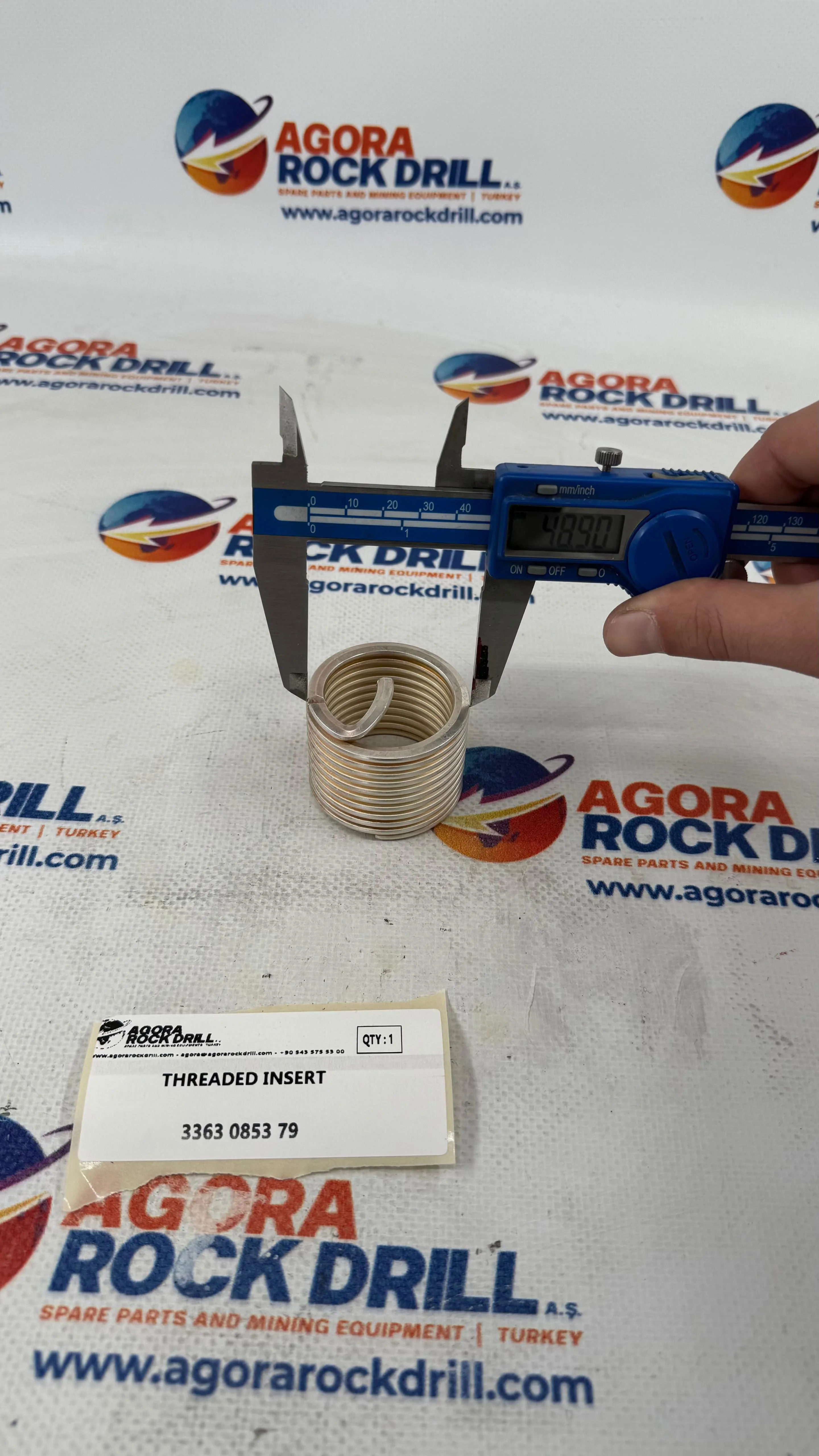 Epiroc - Atlas Copco - Threaded Insert - 3363 0853 79 - 3363085379 - 3363-0853-79